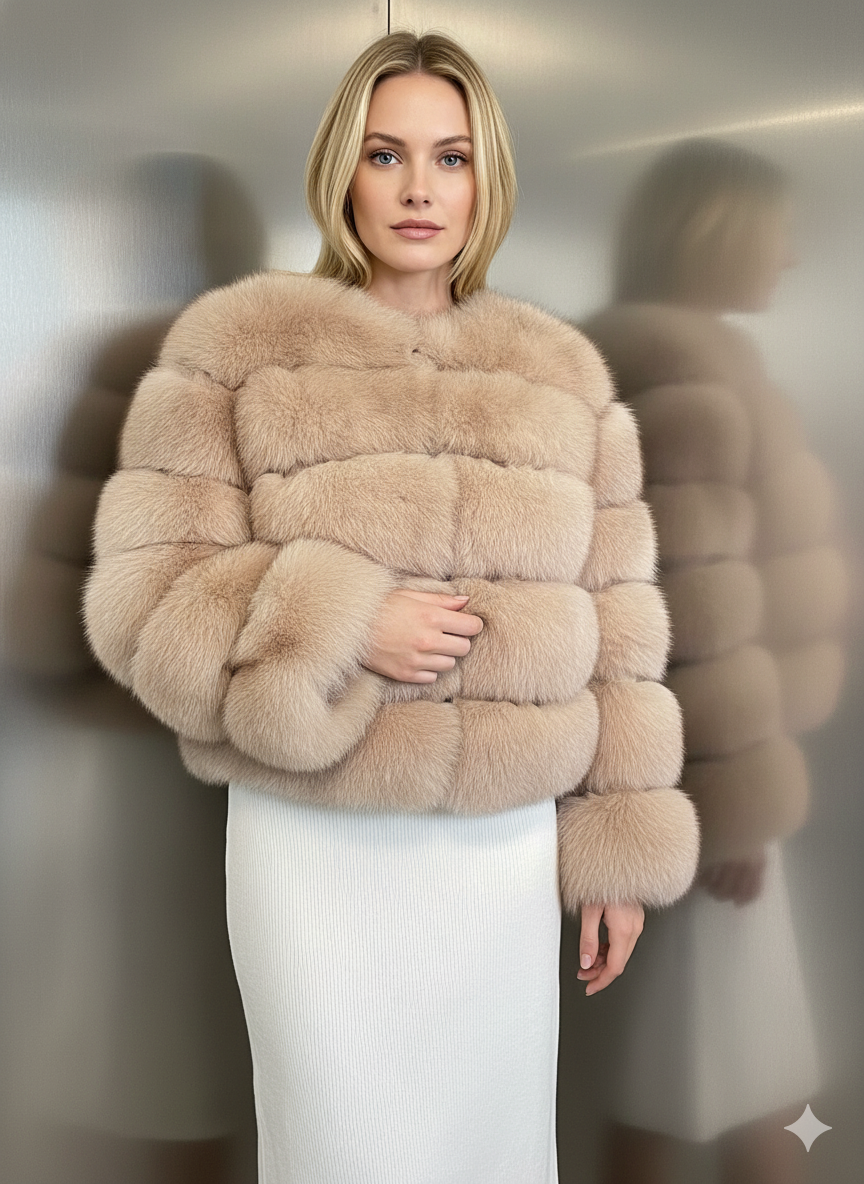 KURTKA LISY KRÓTKA SALLY FUTRO LUX PREMIUM - obrazek 2