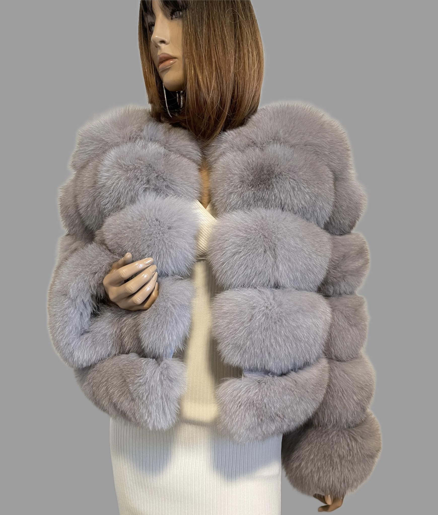 KURTKA LISY KRÓTKA SALLY FUTRO LUX PREMIUM - obrazek 3