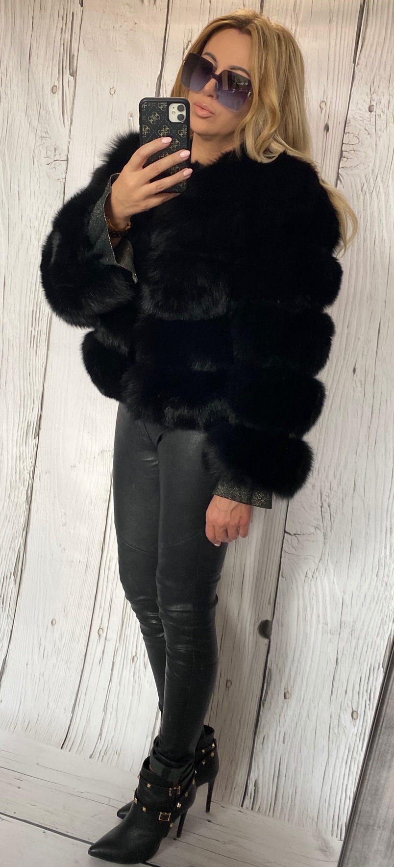 KURTKA LISY KRÓTKA SALLY FUTRO LUX PREMIUM - obrazek 38