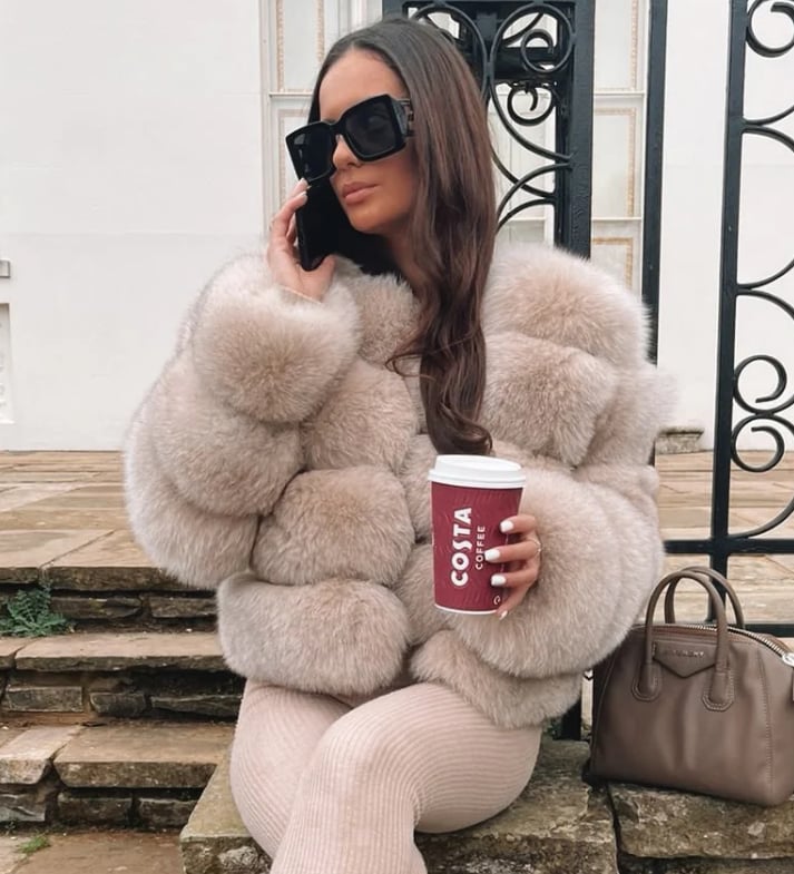 KURTKA LISY KRÓTKA SALLY FUTRO LUX PREMIUM